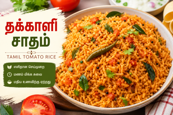 தக்காளி சாதம் (Tamil Tomato Rice)